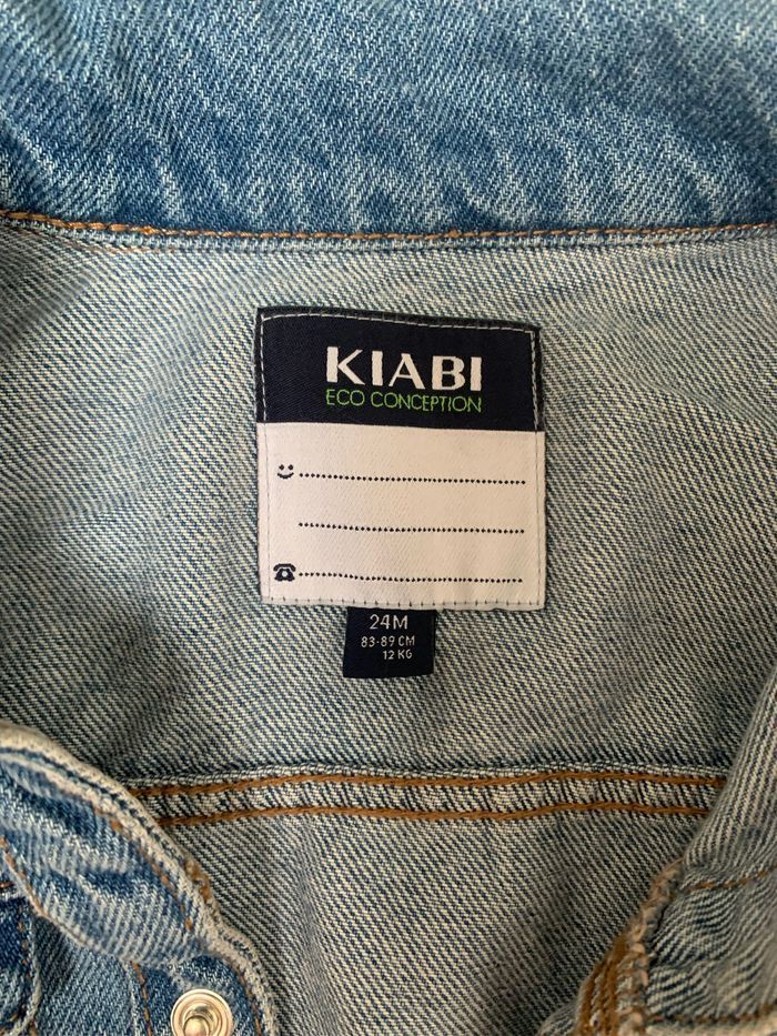 Veste jeans bleue 24 mois Kiabi - photo numéro 4