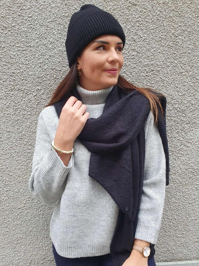 Bonnet Dublin noir avec revers - photo numéro 3