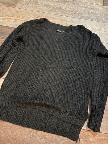 Pull noir et paillettes maille Jean Pascale S