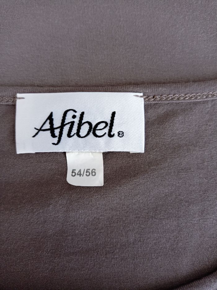 ENSEMBLE AFIBEL HAUT + JUPE Marron. - photo numéro 4