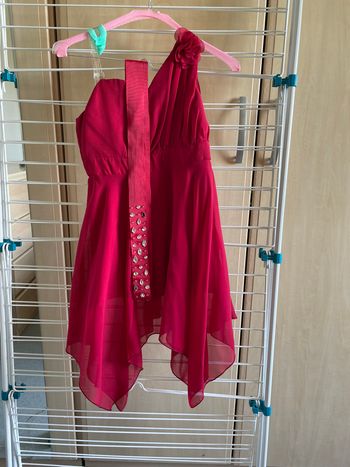 robe de soirée rouge 7-8 ans
