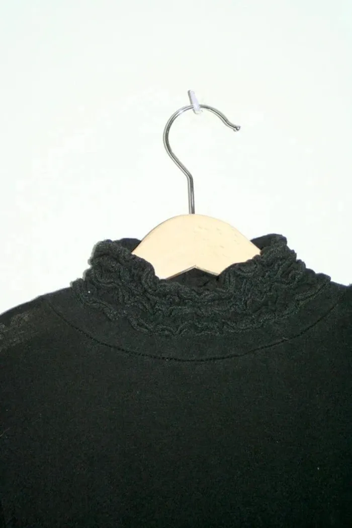 Sous pull lycra noir, taille 12 ans - photo numéro 2