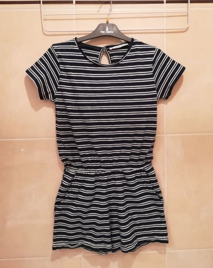 Combishort à rayures T14 ans - V92B