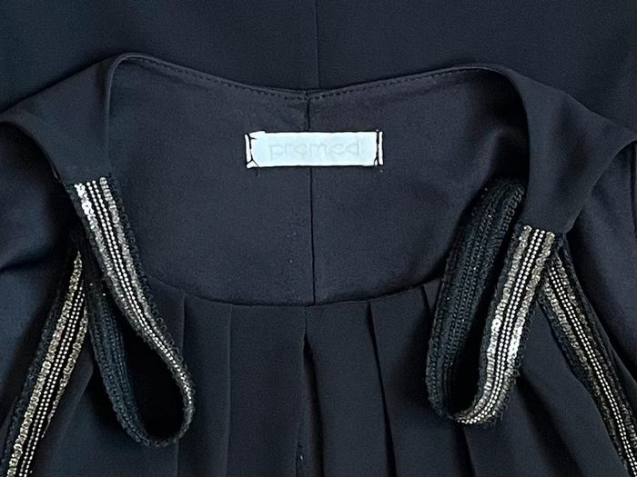 Robe noire en crêpe avec doublure Promod T-36 - photo numéro 2