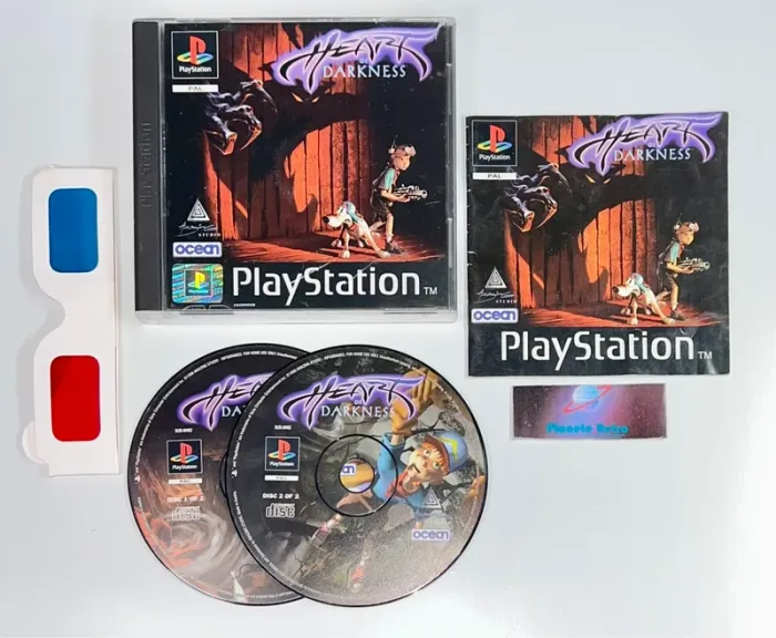 Heart of Darkness - Jeu PS1 complet lunette 3D VF Sony