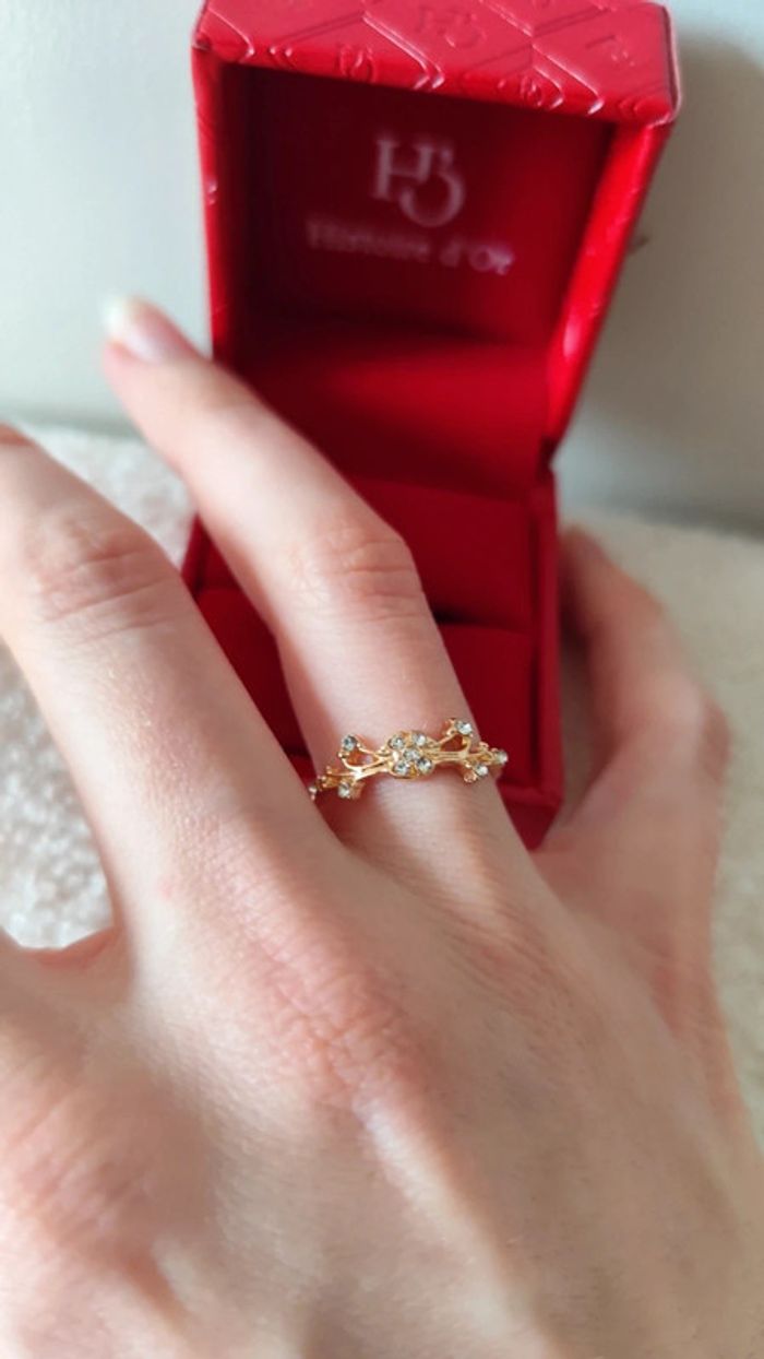 Bague de fiançailles dorée - 17,1mm - photo numéro 3