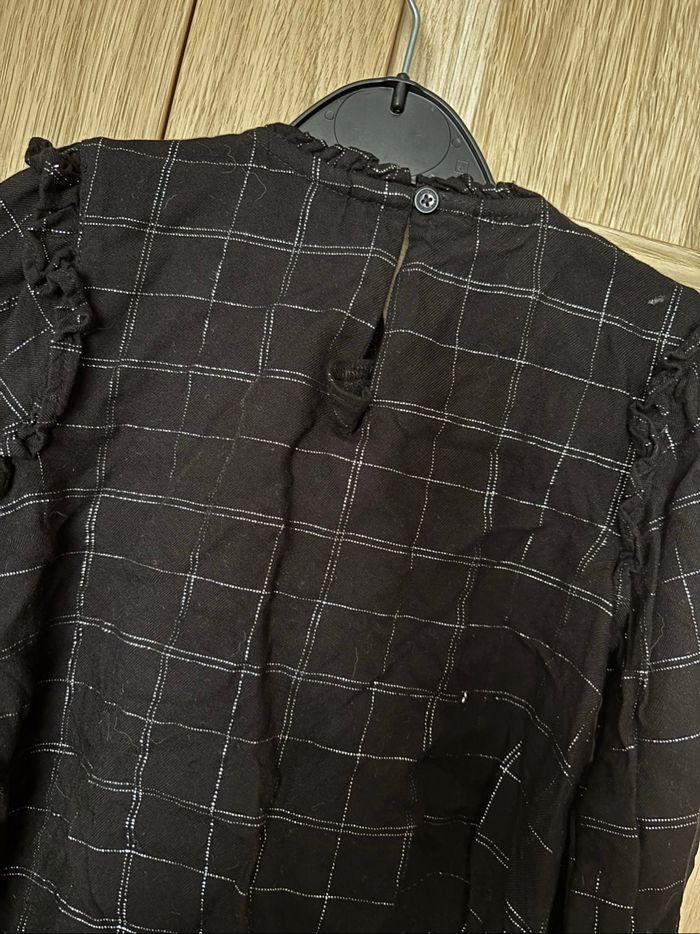 Blouse noire carreaux argentés Tape À L’Oeil t.4ans - photo numéro 5
