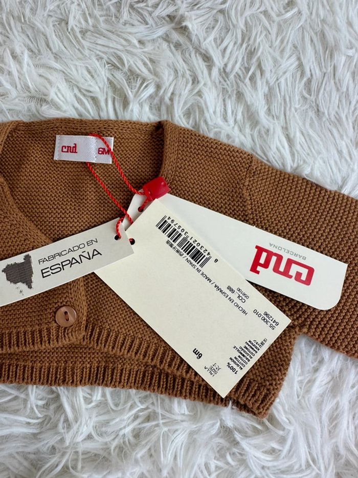 Boléro marron CND taille 6 mois - photo numéro 4