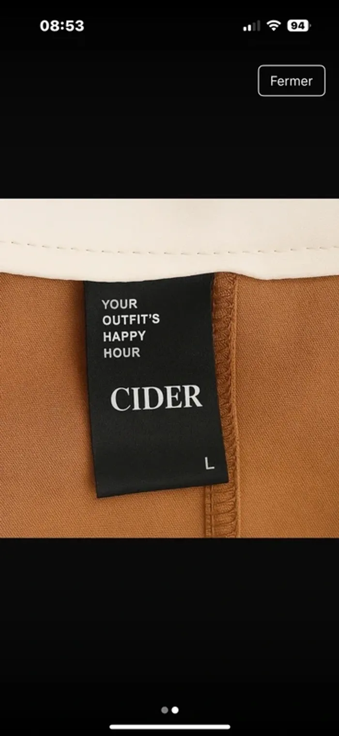 Pantalon taille haute - cider - taille L - 10€ - photo numéro 3