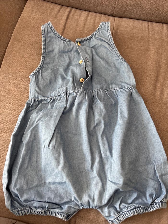 Combi short en jean - photo numéro 3