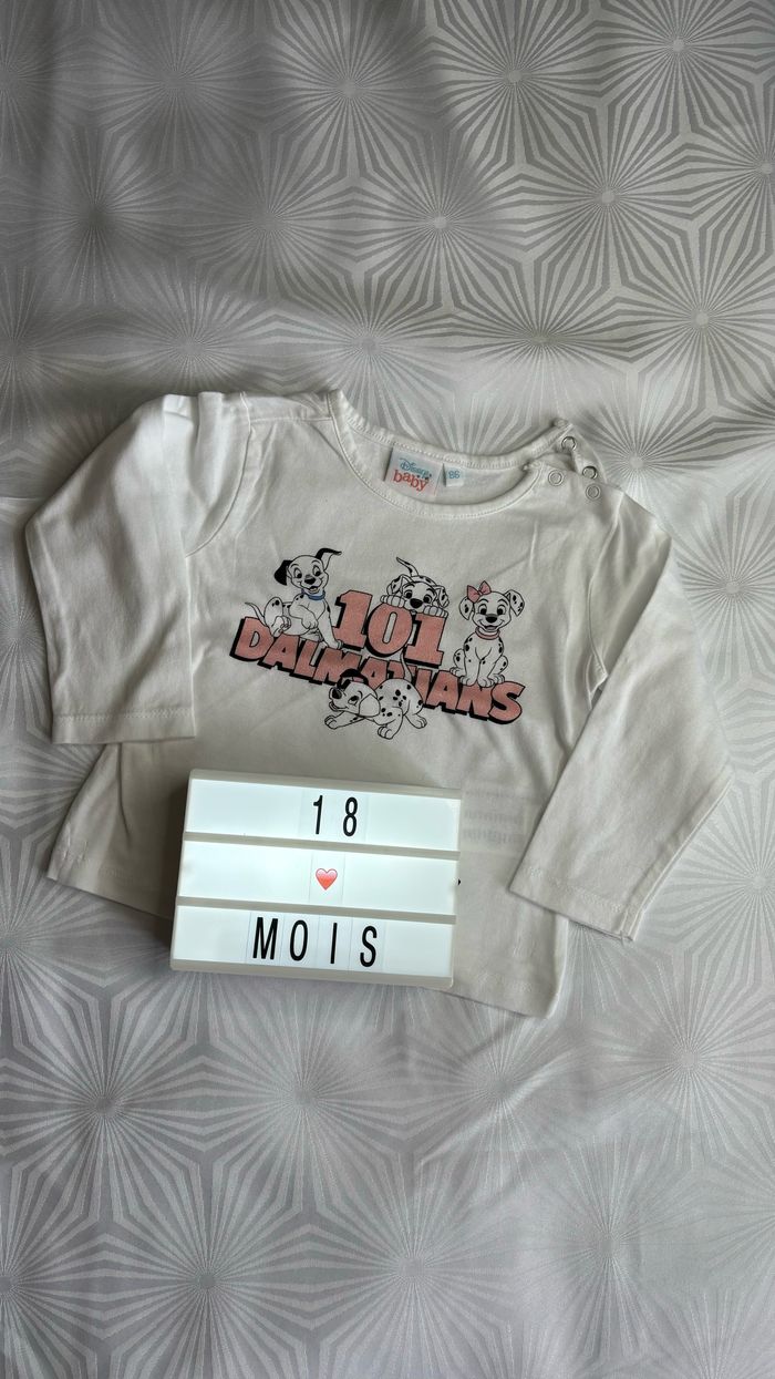 Haut manches longues fille Disney 18mois/86cm