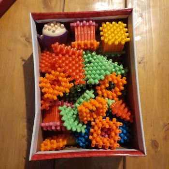 Jeu de construction type clipo gros picots 26 pièces