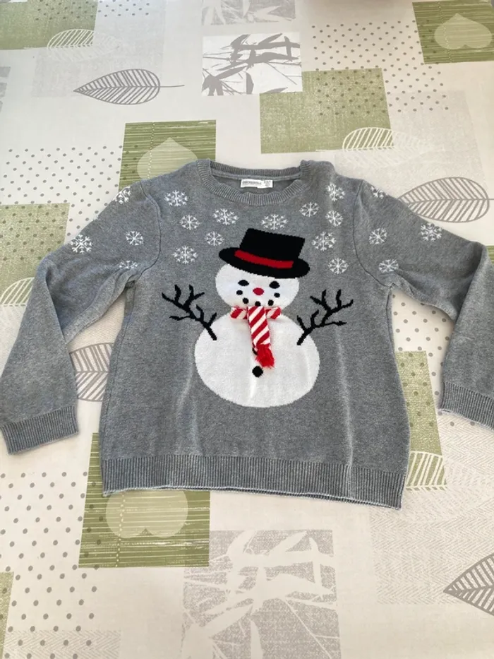 Pull de Noël orchestra, taille 8 ans
