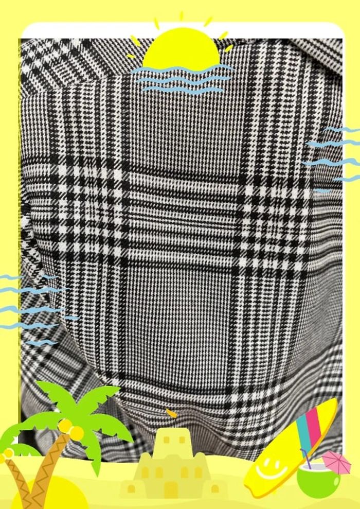 Blazer à carreaux avec boutons S 36 simplee shein - photo numéro 8