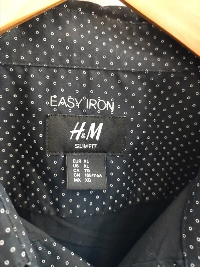 Chemise bleu marine H&M XL - photo numéro 4