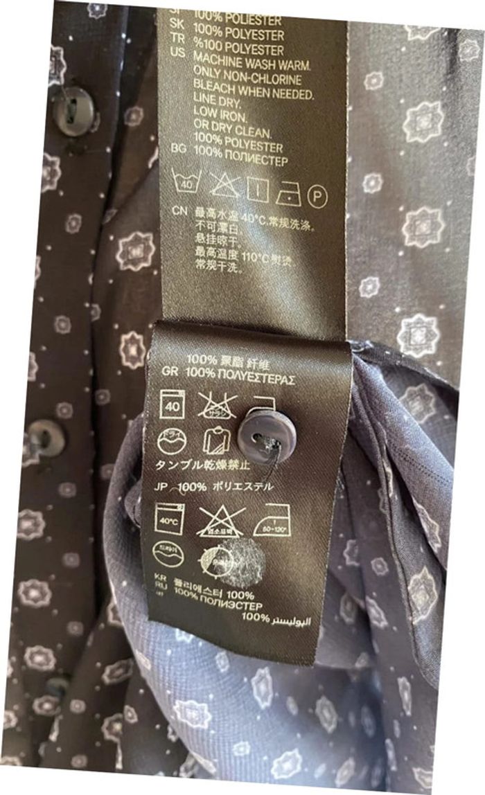 Top transparent chemisier H&M taille 42 bleu - photo numéro 6