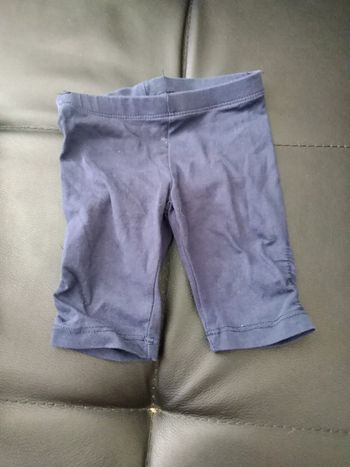 Legging court bleu marine 9 mois