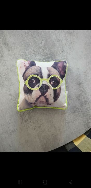 Tout petit coussin décoratif bouldogue