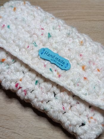 Pochette de téléphone fait main au crochet 