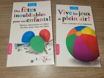 Livres pour organiser fêtes et jeux pour enfants