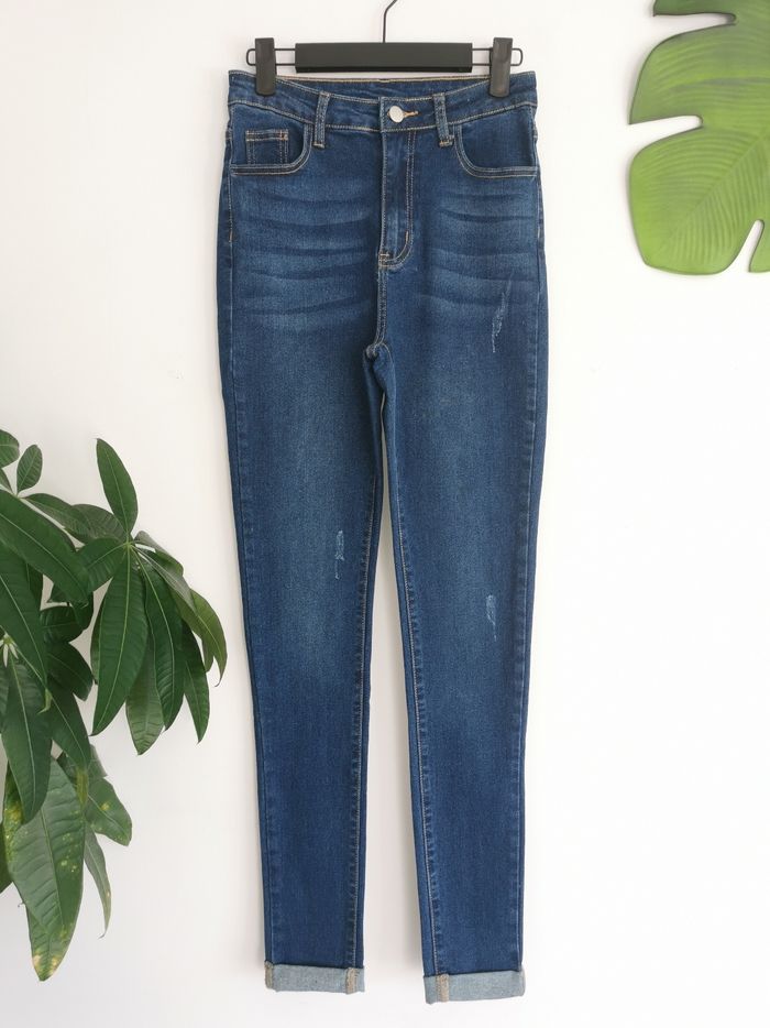 Jean skinny brut à revers Shein Taille S