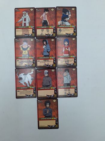 Lot 74 : 10 x Naruto FR Vintage 2002