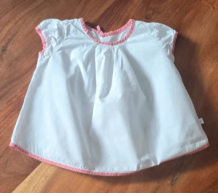Blouse blanche Jacadi Taille 6 mois - photo numéro 2