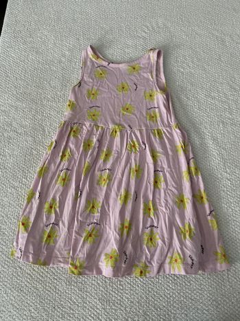 Robe violette fleurs fille Orchestra 6 ans
