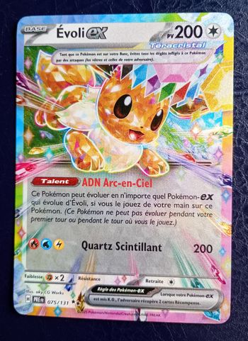 Carte pokémon Évoli Ex 075131 Évolutions Prismatiques 🇫🇷