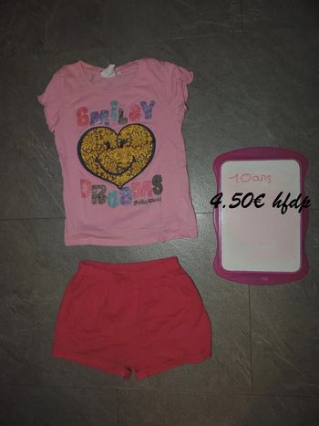 pyjama short taille 10 ans