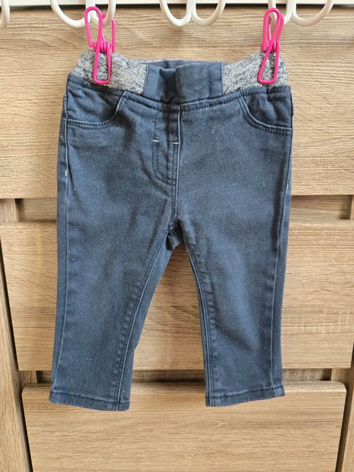 Vêtement Bébé Fille - Lot de 3 pantalons Jeans - Gémo - 9 mois - photo numéro 5