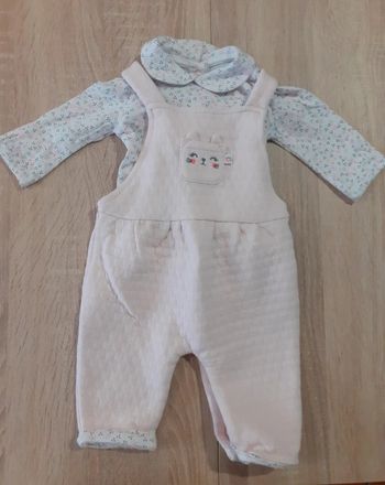 Ensemble salopette 1 mois la halle