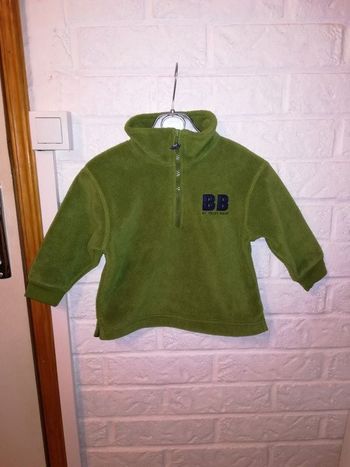 Polaire tex olive/vert 12 mois (74cm)