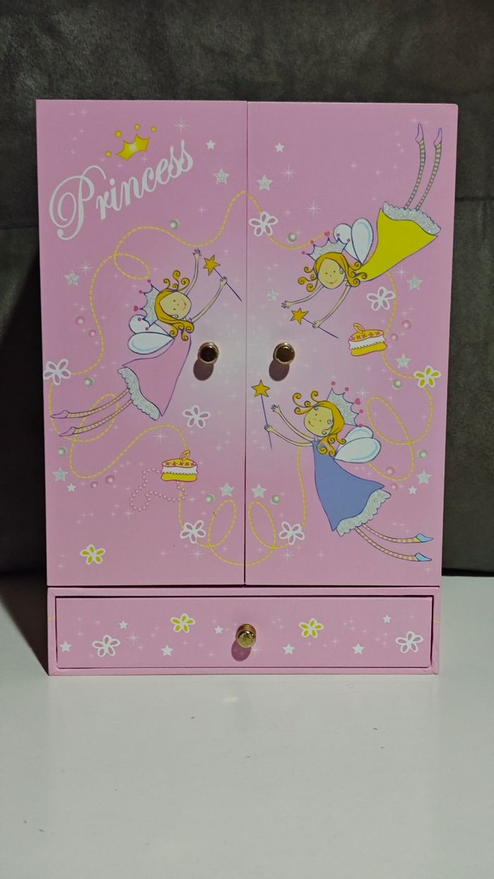 Grande Boite à Bijoux Musicale Armoire princesse Trousselier - photo numéro 2