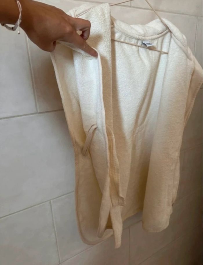 peignoir tout doux et gaze de coton 2/4ans de chez bb&co neuf - photo numéro 3