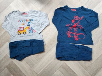 Lot de 2 pyjamas longs mi-saison 4 ans