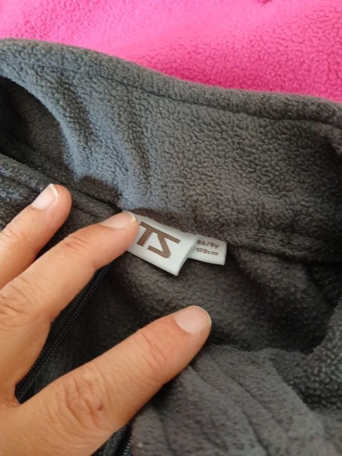 Lot de 2 gilets fille rose et gris 8 ans - its - photo numéro 4