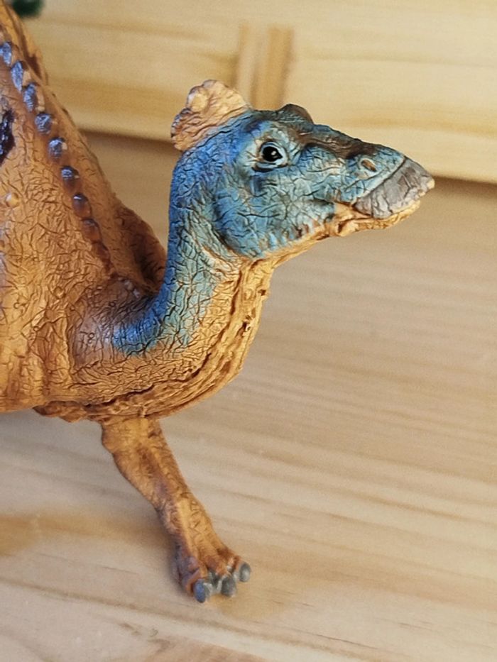 Schleich Edmontosaure Figurine dinosaure beige et bleu - photo numéro 2