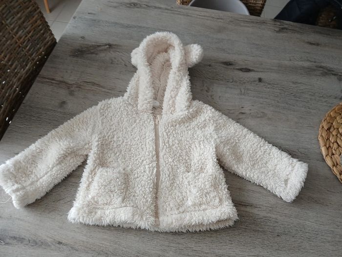 Veste molletonnée beige