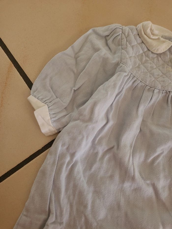 Robe à chevrons bleu ciel Alphabet - photo numéro 2