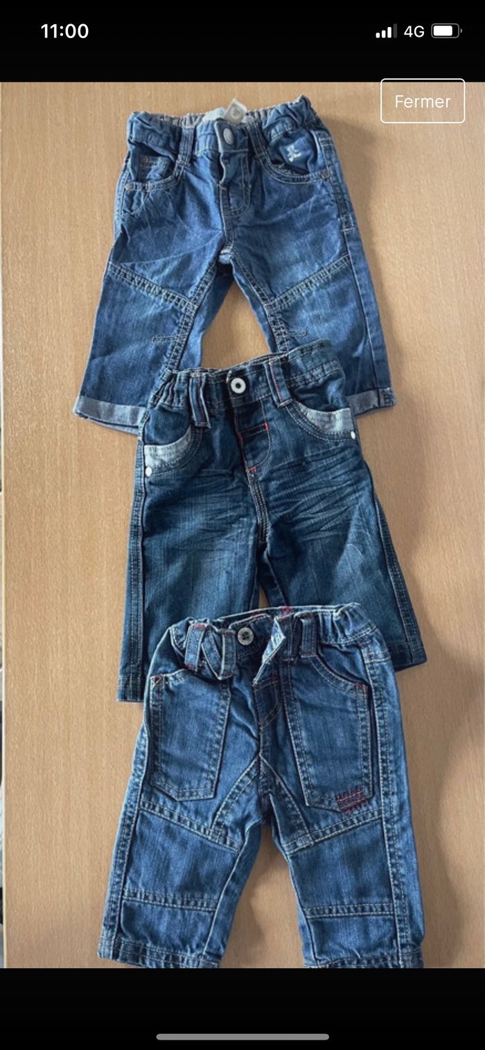 Lot de trois jeans