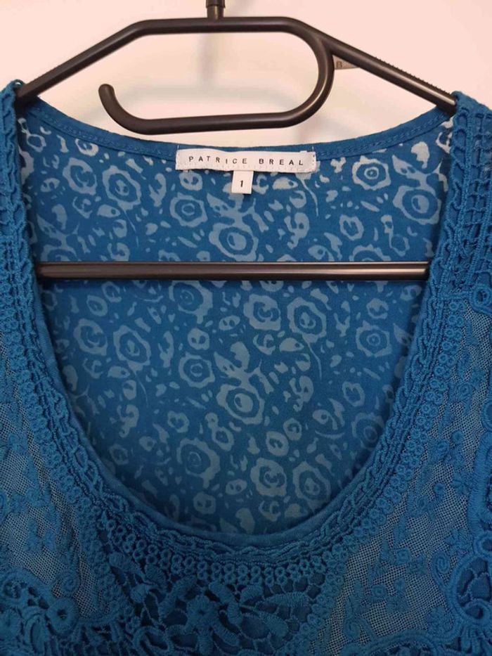 Haut leger dentelle patrice breal taille 38 - photo numéro 4
