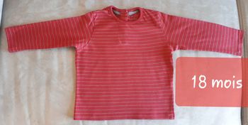 Tee shirt neuf manches longues 18 mois