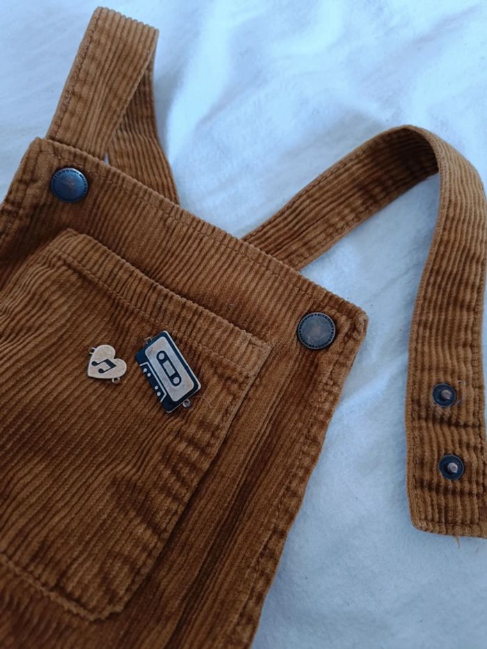 Robe salopette en velours - photo numéro 5