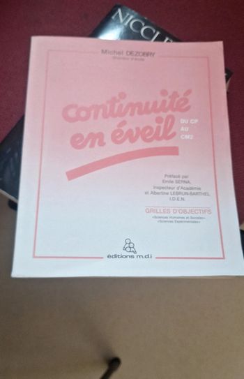 Continuité d'éveil cp au cm2