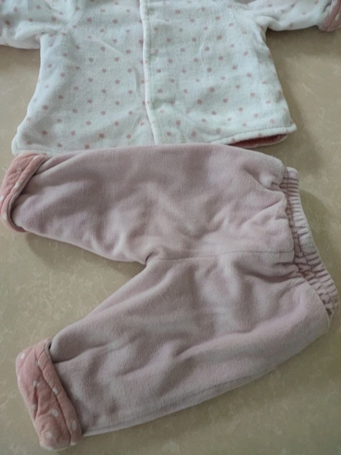 Adorable ensemble chaud  molletonné 🐰 1 mois - photo numéro 6