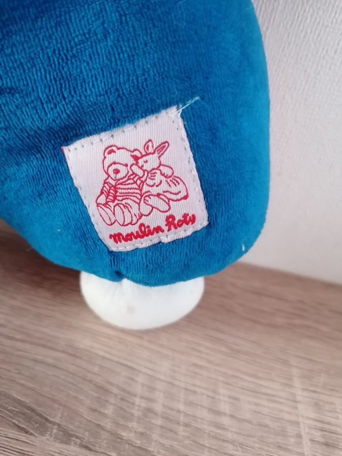 Doudou lapin hochet moulin roty vintage - photo numéro 4