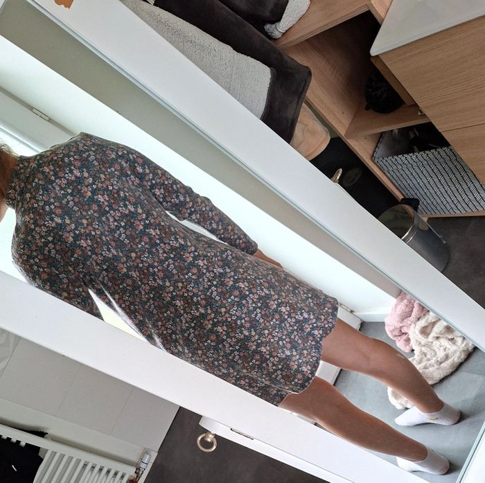 Robe fleurie longue chaude hiver - photo numéro 5