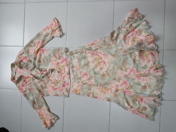 Ensemble chemise manche longue et jupe longue 44