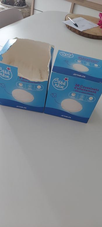 Coussinets d'allaitement jetables